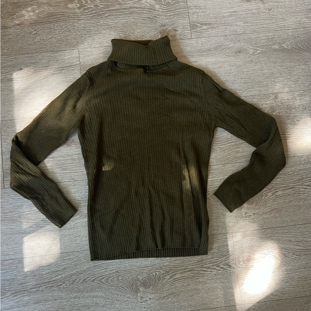 Vero Moda Forest Green Turtleneck Sweater